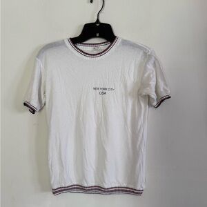 Brandy Melville Womens NYC Baby Tee Shirt, Soft, Size OS / Med